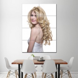 The long and loose curls Barber Haircuts Block Giant Wall Art Poster (P-1382)